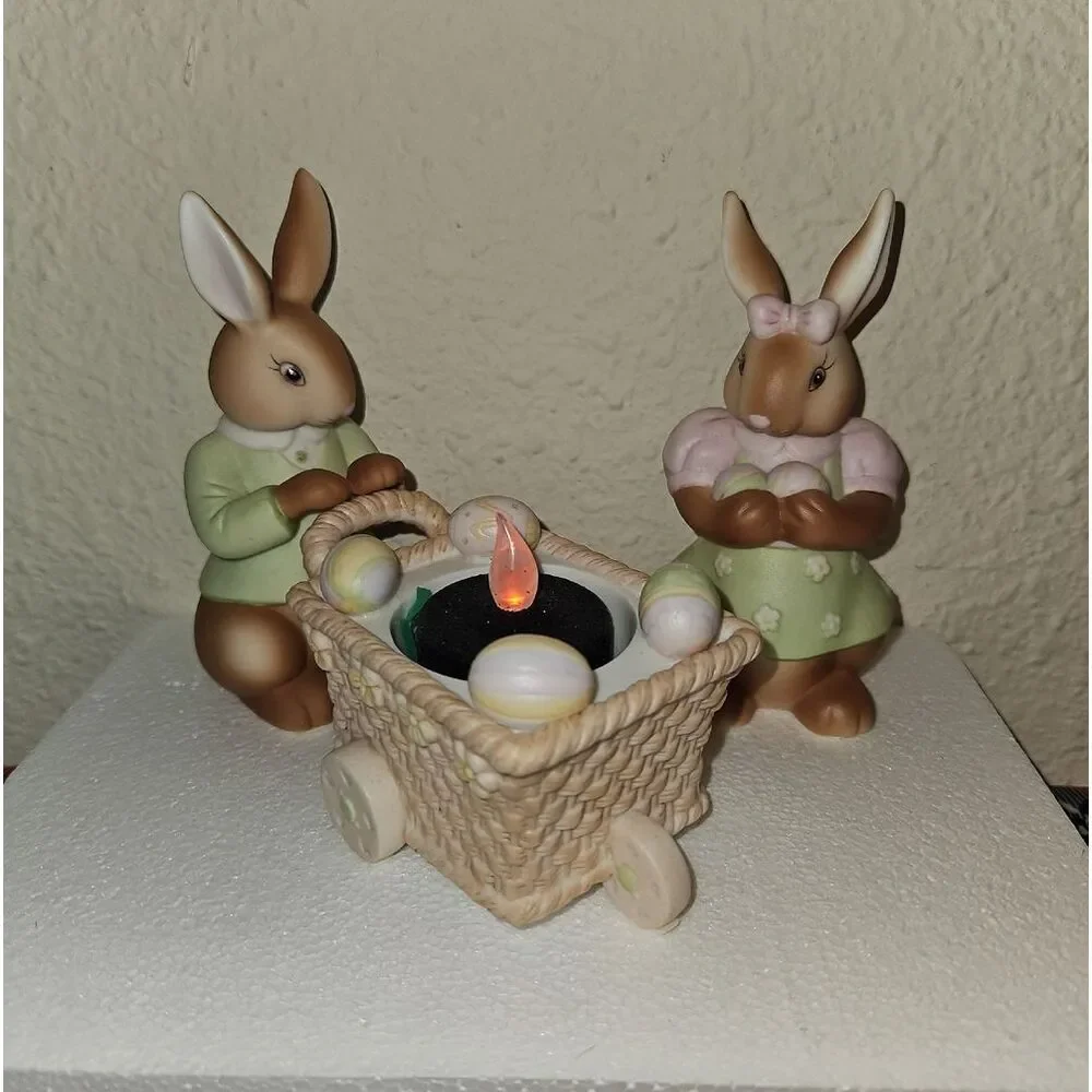 PartyLite Baby Bertie & Bea Votive Candle Holder Holiday Table Decor